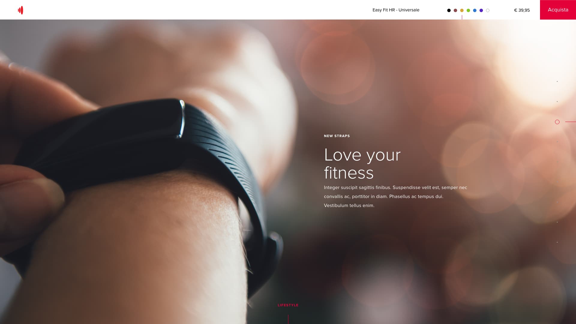 Immagine lifestyle con smartwatch Human On al polso