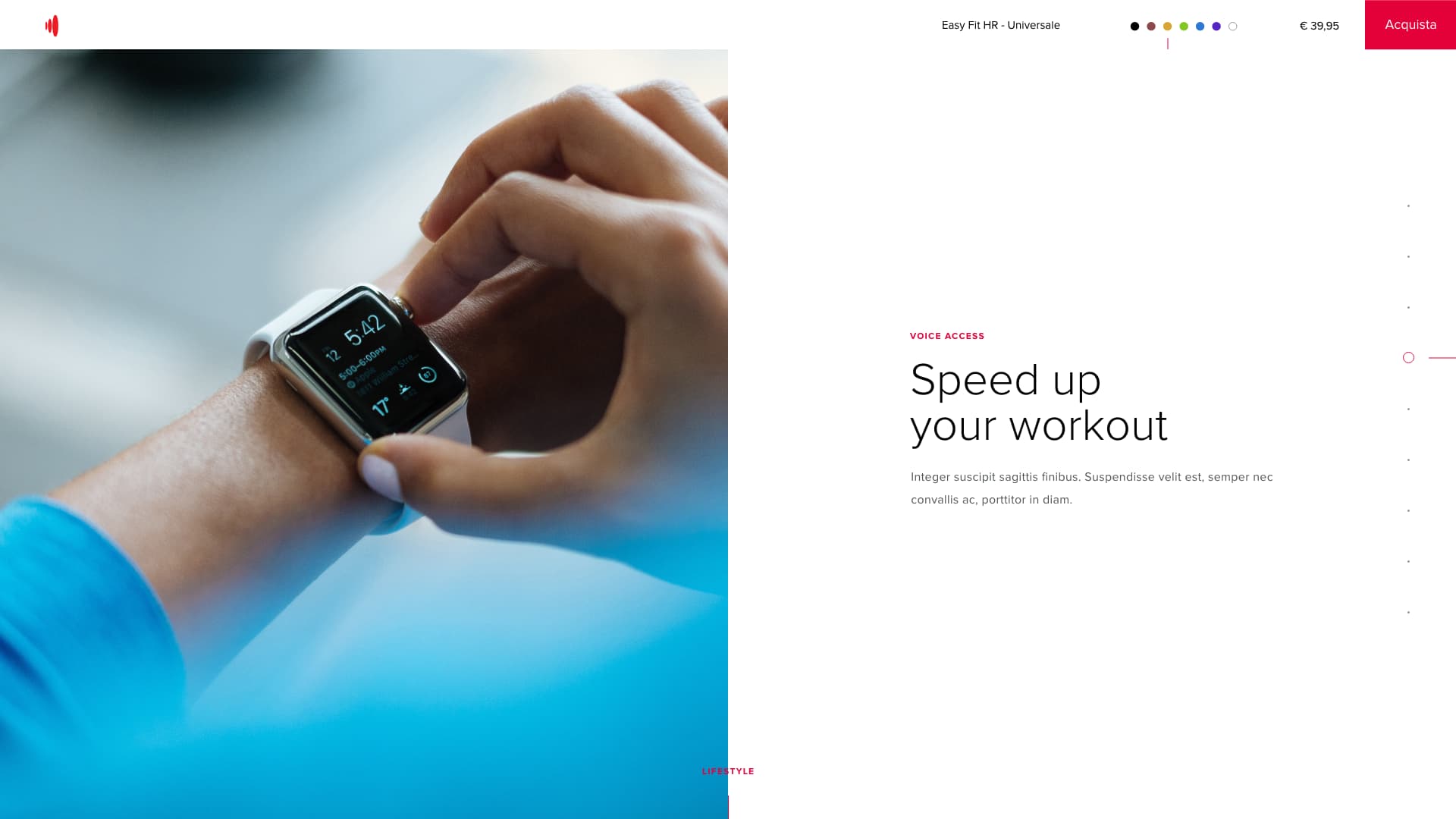 Persona che consulta uno smartwatch durante l'allenamento